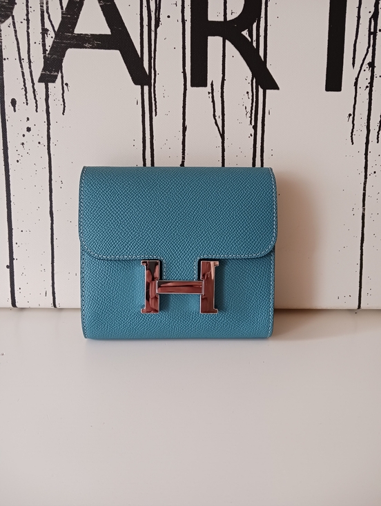 The Unbranded Brand Handbags - Blue Paon Compact Wallet